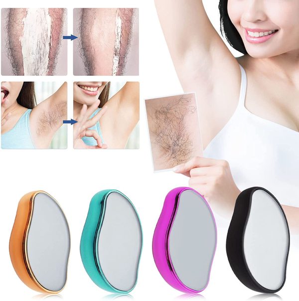 Magic Crystal Hair Remover: Painless Mini Advance Epilator for Smooth Skin (Random Colors)