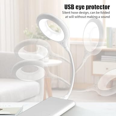 USB Talking Light | Smart Voice Control USB Light For Laptop, Sound Activated | Small Table Lamp, Flexible Goose Neck, For Bedroom, Bathroom, Hallway, Nursery, Kitchen Portable Outdoor Led Night Light