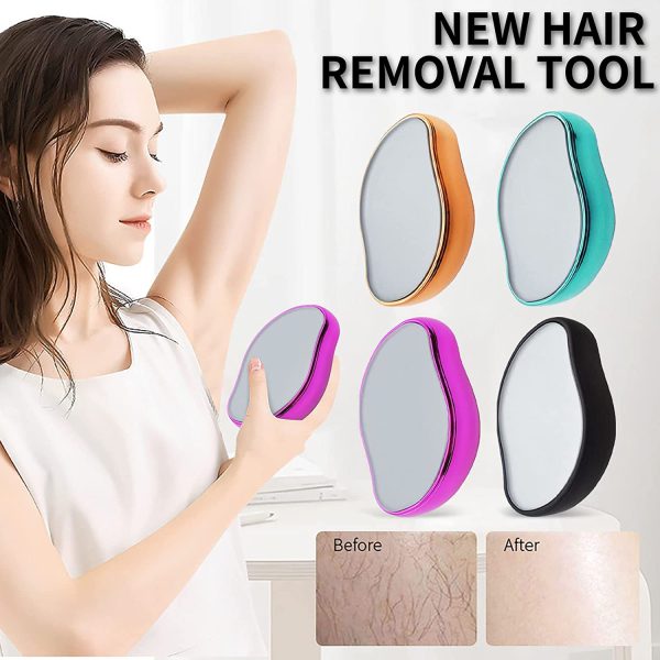 Magic Crystal Hair Remover: Painless Mini Advance Epilator for Smooth Skin (Random Colors)