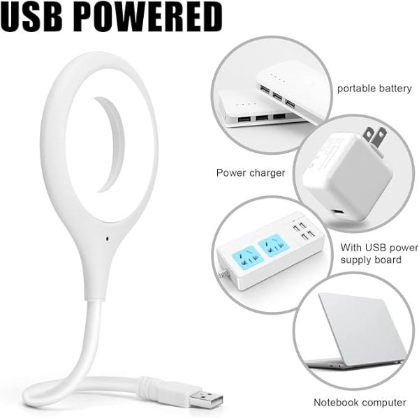 USB Talking Light | Smart Voice Control USB Light For Laptop, Sound Activated | Small Table Lamp, Flexible Goose Neck, For Bedroom, Bathroom, Hallway, Nursery, Kitchen Portable Outdoor Led Night Light