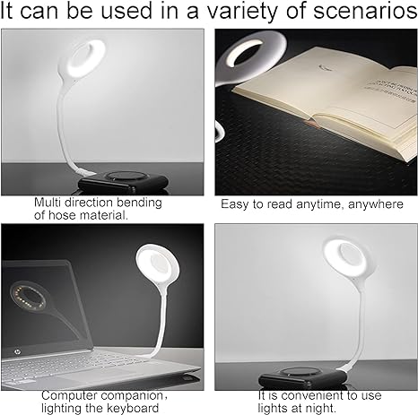 USB Talking Light | Smart Voice Control USB Light For Laptop, Sound Activated | Small Table Lamp, Flexible Goose Neck, For Bedroom, Bathroom, Hallway, Nursery, Kitchen Portable Outdoor Led Night Light