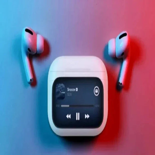 Airpods Pro With Digital Display – Anc And Transparency- Touch Volume Control – Digital Screen – Smooth Display – Games (color White)