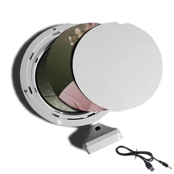 Magical Multi-function Photo Frame And Led Light White Cosmetic Makeup Mirror