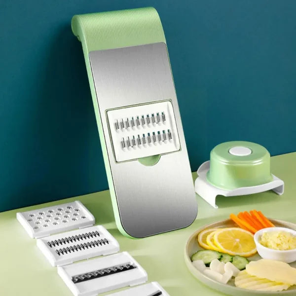 Multi Functional Safe Manual Vegetable Slicer Cutter Potato Shredders Garlic Carrot Grater Chopper (Random Colors)