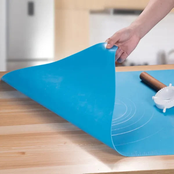 Non-stick Silicone Baking Mat Large Size With Measurements Heat Resistant Cookie Sheet Oven Liner 40*50cm (Random Color)