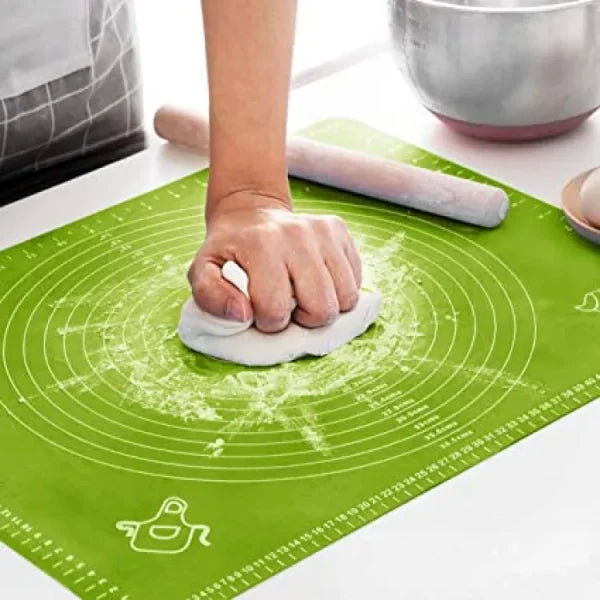 Non-stick Silicone Baking Mat Large Size With Measurements Heat Resistant Cookie Sheet Oven Liner 40*50cm (Random Color)