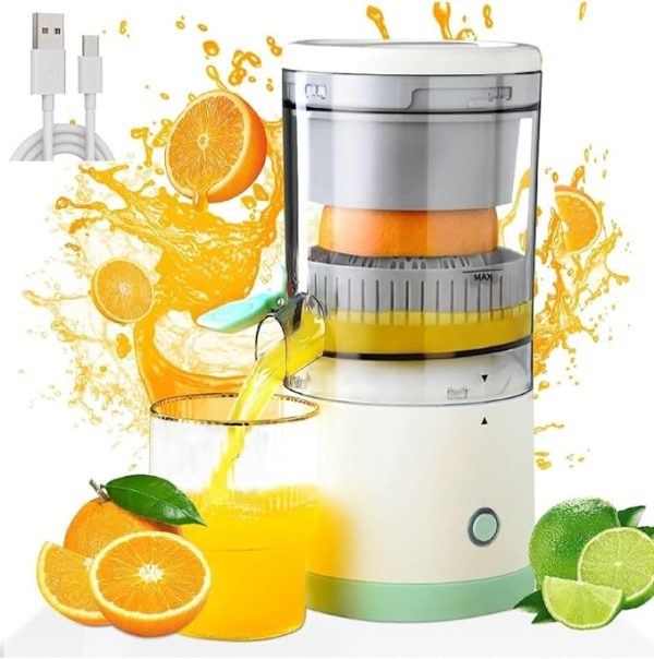 Portable Electric Wireless Citrus Juicer Hands-free Rechargeable Orange Lemon Grapefruit Juicer Easy To Clean Juicer Machine | Orange, Lemon Juicer And Squeezer | Juice Extractor | Juice Blender