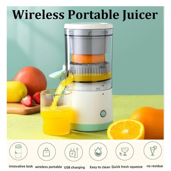 Portable Electric Wireless Citrus Juicer Hands-free Rechargeable Orange Lemon Grapefruit Juicer Easy To Clean Juicer Machine | Orange, Lemon Juicer And Squeezer | Juice Extractor | Juice Blender