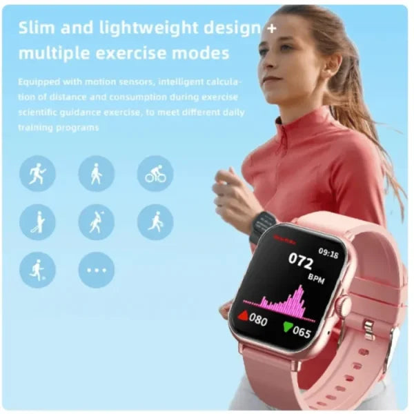 Elegance 6-in-1 Smartwatch for Women – A58 Plus (Random Color)