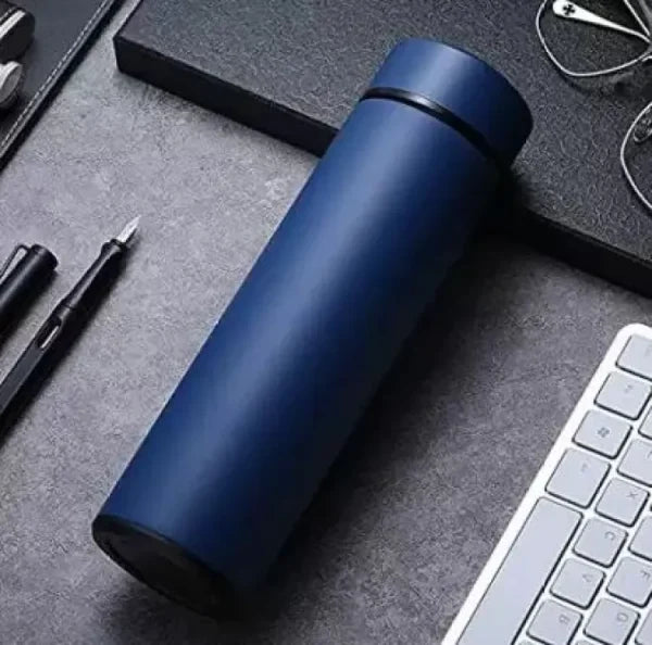 Temperature Display Vacuum Insulated Water Bottle 500ml Thermo Flask Made Of Premium Stainless Steel Coffee Cup (random Color)